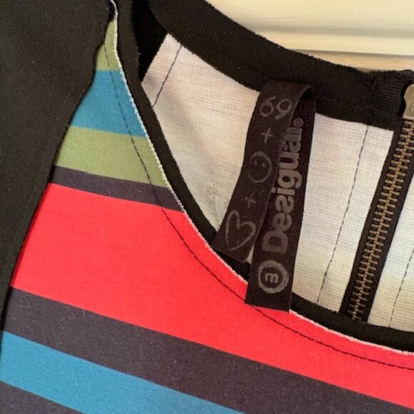 Colorful Desigual Short Sleeve Dress - Picture 7 of 7